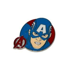 Disney Pin Marvel Captain America Enamel Red & Blue Design